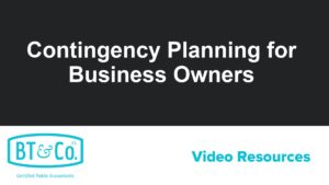 Contingency Planning for Business Owners