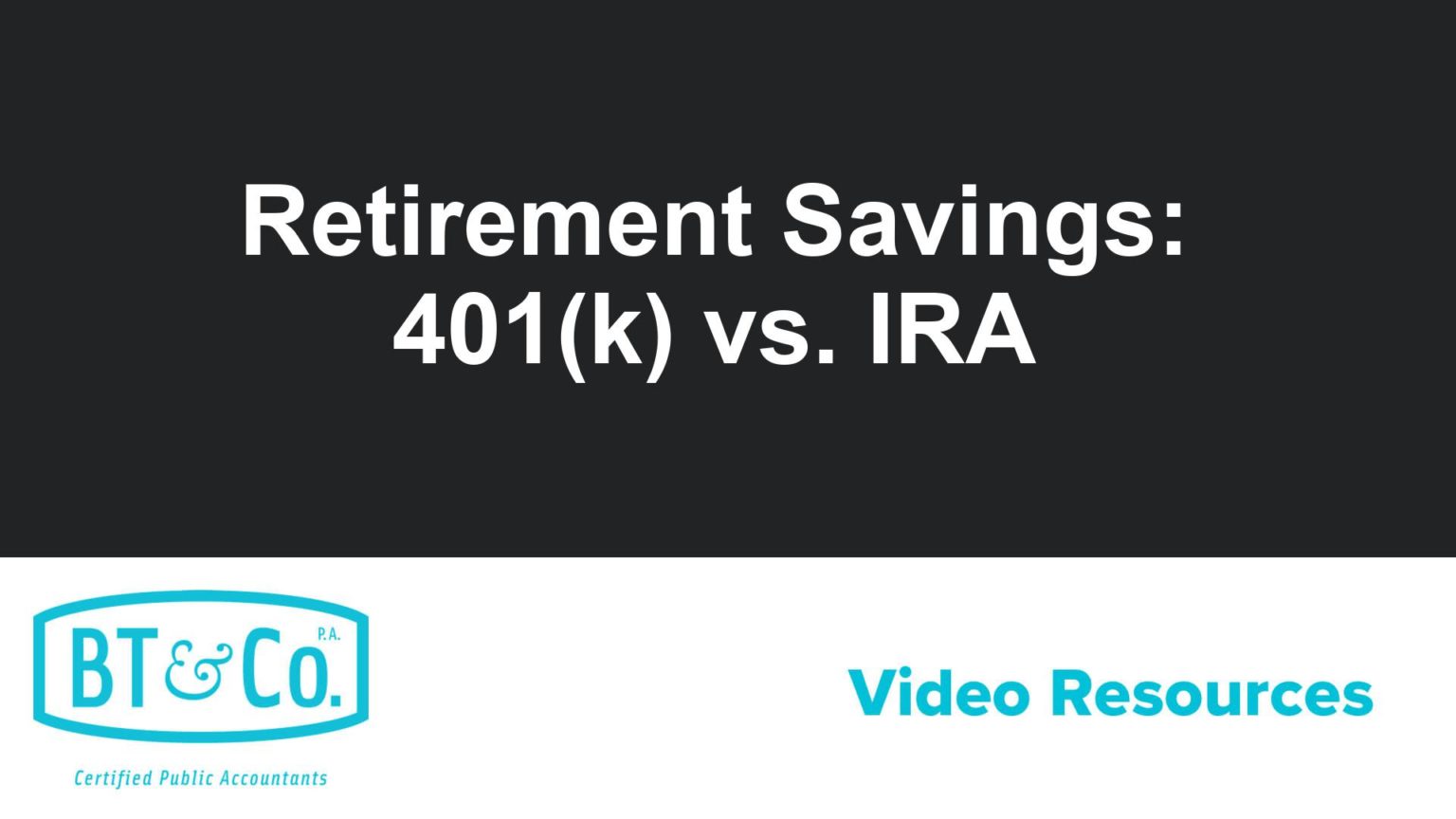 Retirement Savings: 401(k) vs IRA