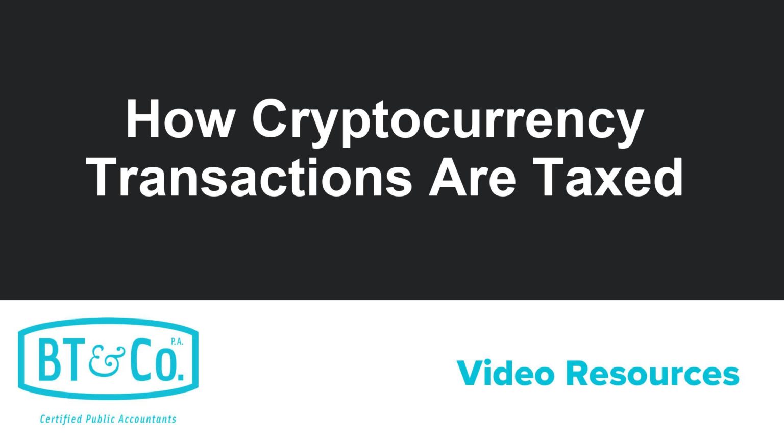 How Cryptocurrency Transactions Are Taxed