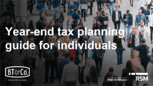 Year-end tax planning guide for individuals